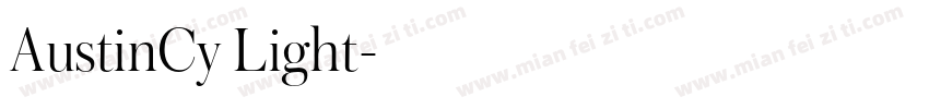 AustinCy Light字体转换